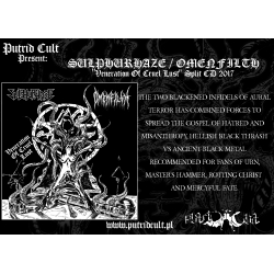 SULPHURHAZE / OMENFILTH - Veneration of the Cruel Lust